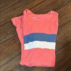 Goodfellow & Co Coral and Blue Short Sleeve Tee